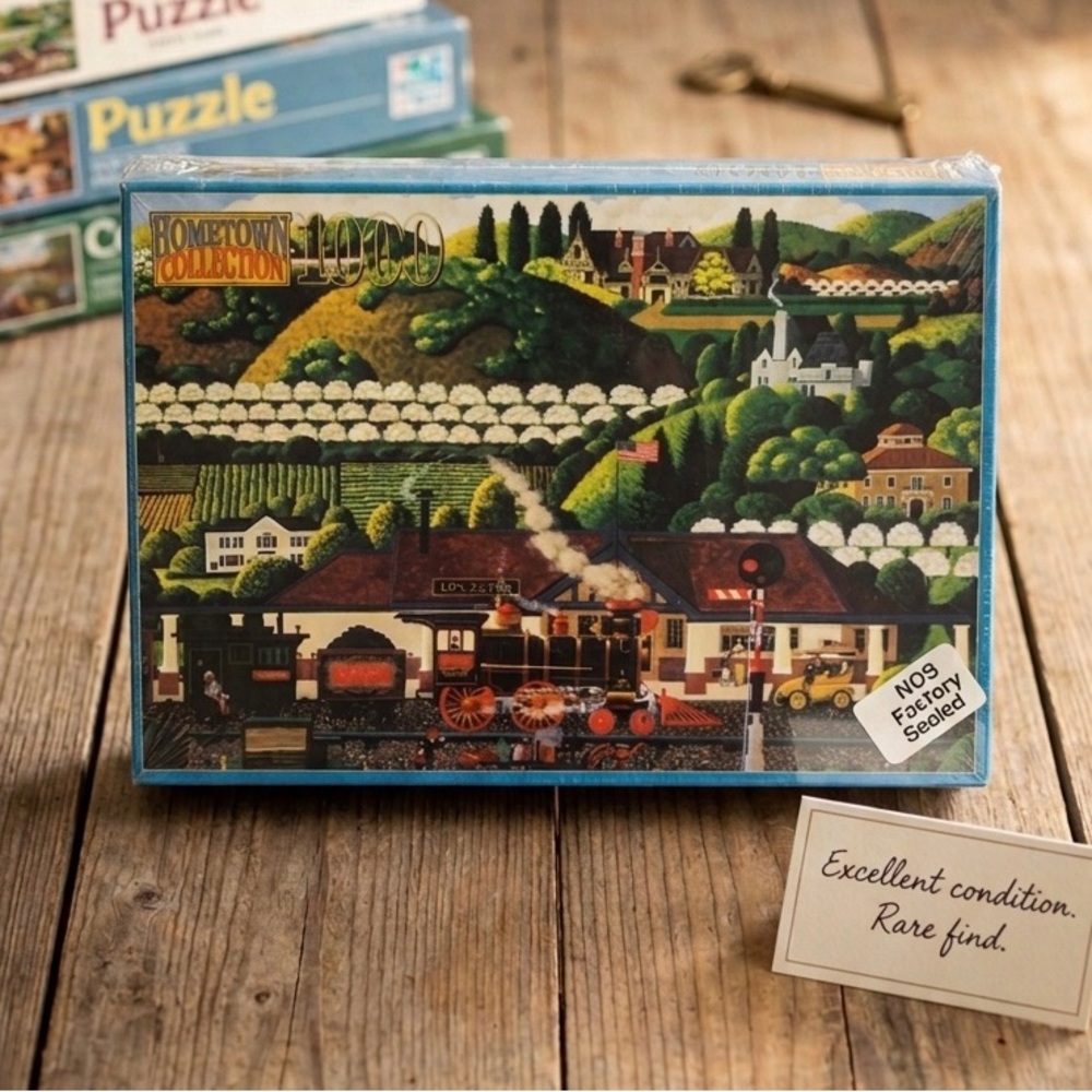 Vintage NOS Factory Sealed Hometown Collection 1000 pc puzzle